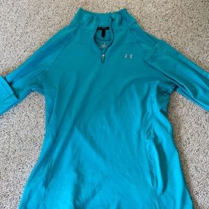 Blue quarter zip